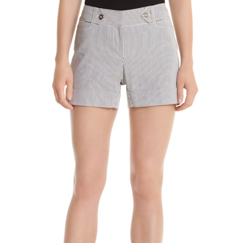 White House Black Market Striped Shorts